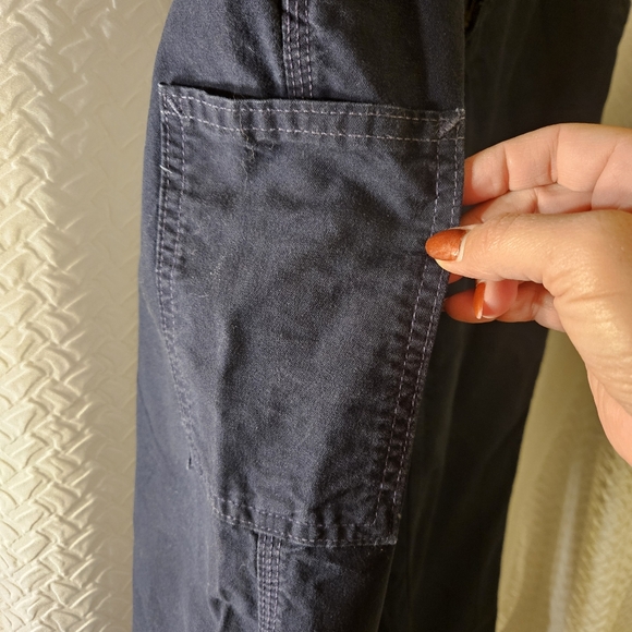 Mens Navy Carhartt Cargo Pant - Picture 6 of 13